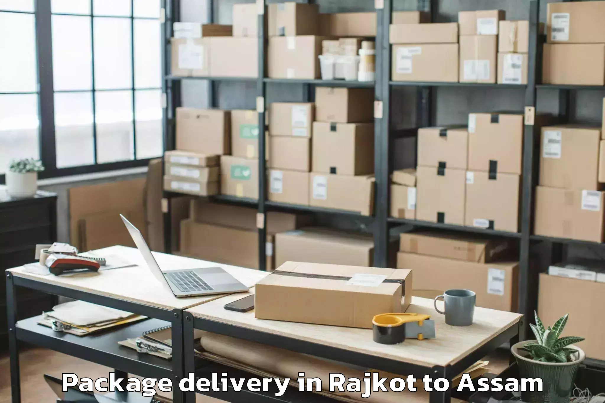 Professional Rajkot to Nagaon Package Delivery